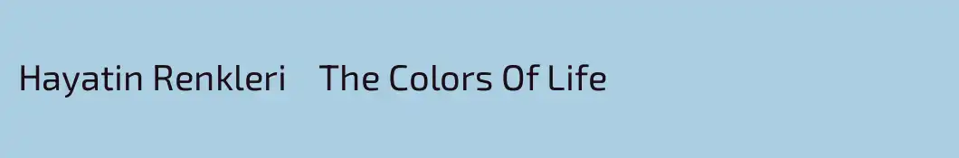 Hayatin Renkleri    The Colors Of Life